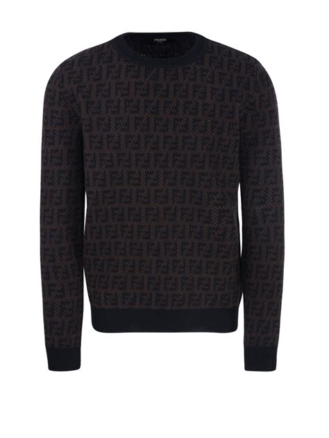 fendi black and white sweater|fendi unisex sweater.